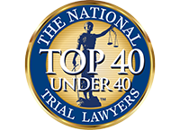 National Trial Lawyers Association Top 40 under 40 badge